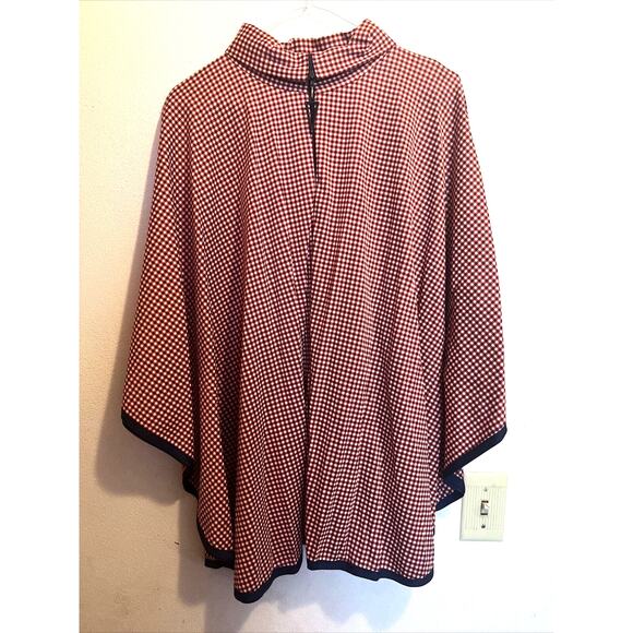 Vintage Plaid Cape Poncho C1960 - Picture 1 of 5